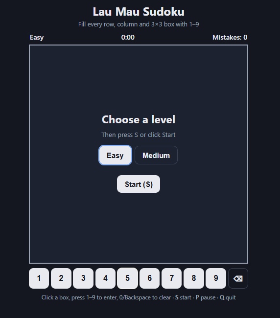 Lau Mau Sudoku